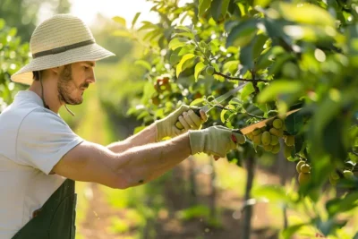 como podar arvores de fruta